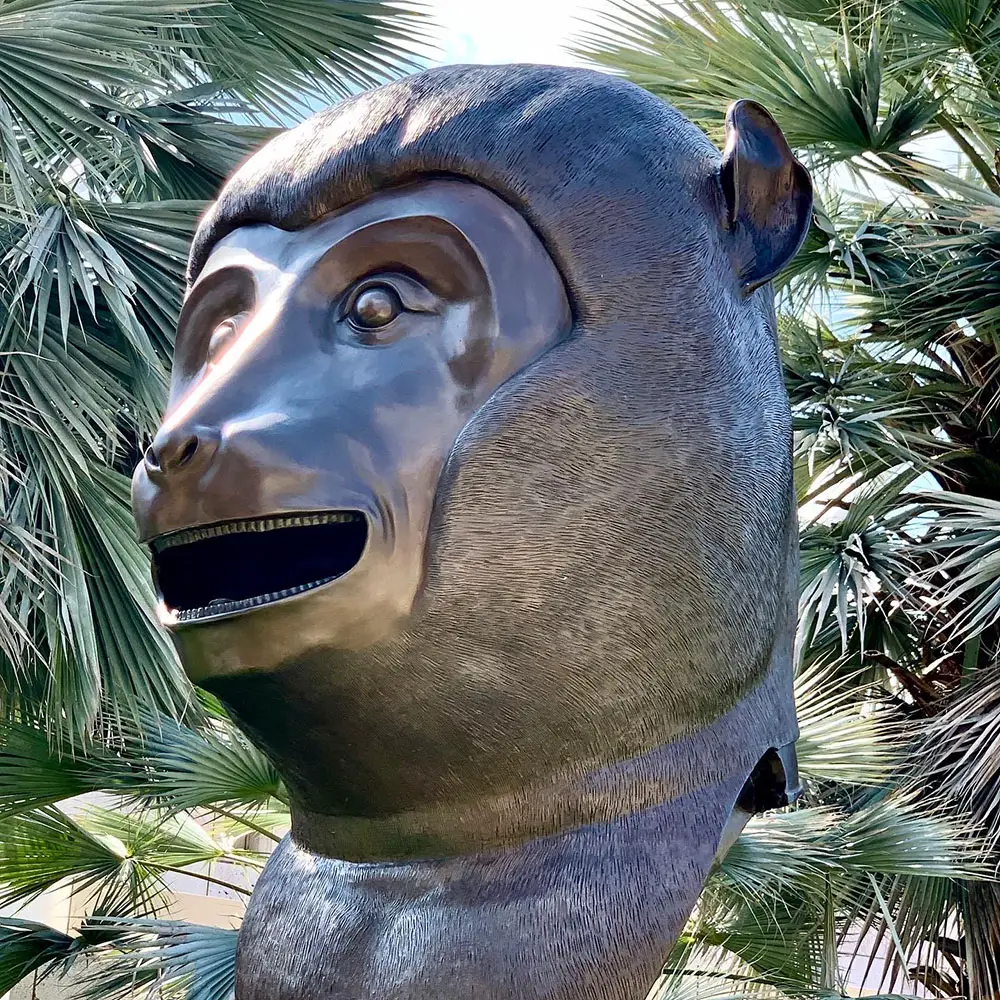 Ai Weiwei, The Monkey (detail), Zodiac Heads, Bronze,