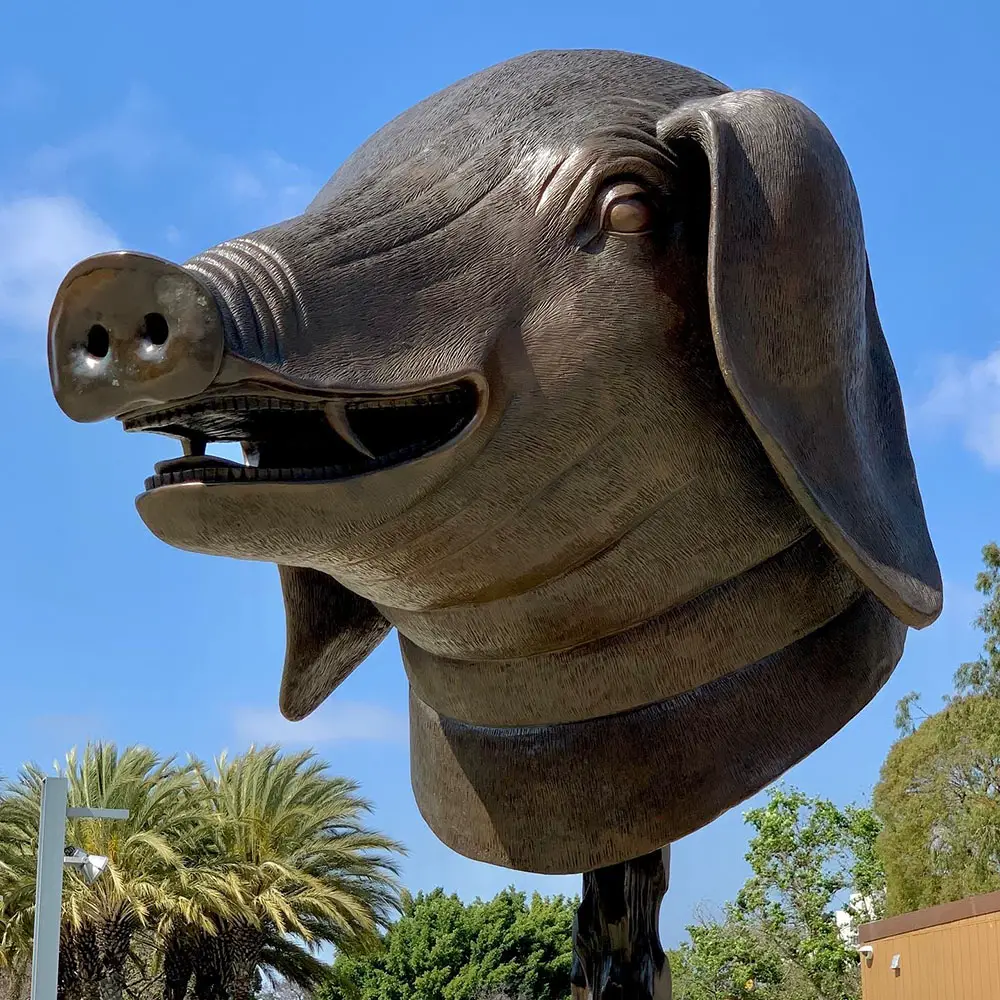 Ai Weiwei, The Pig (detail), Zodiac Heads