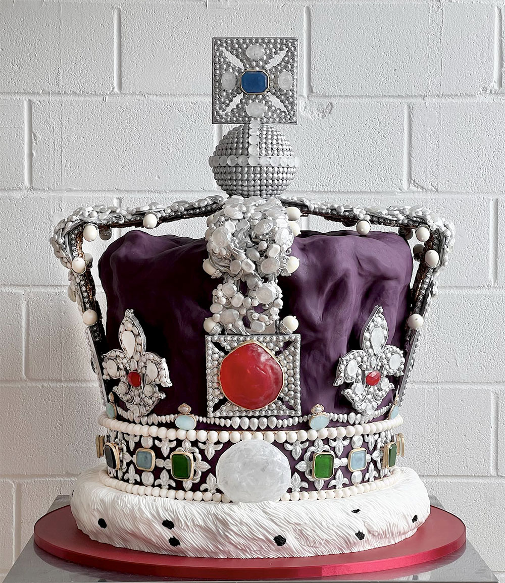 The 3 foot tall Coronation Cake by Tattooed Bakers