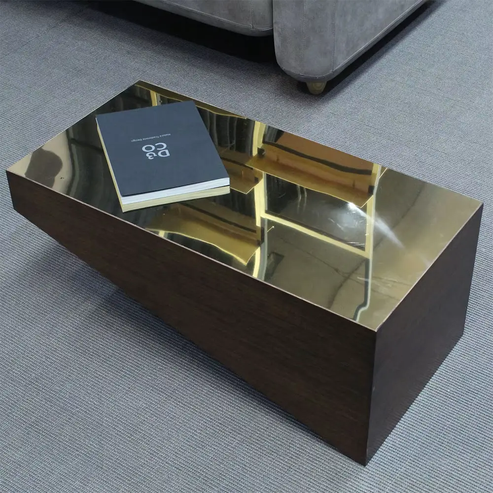 coffee table brass top