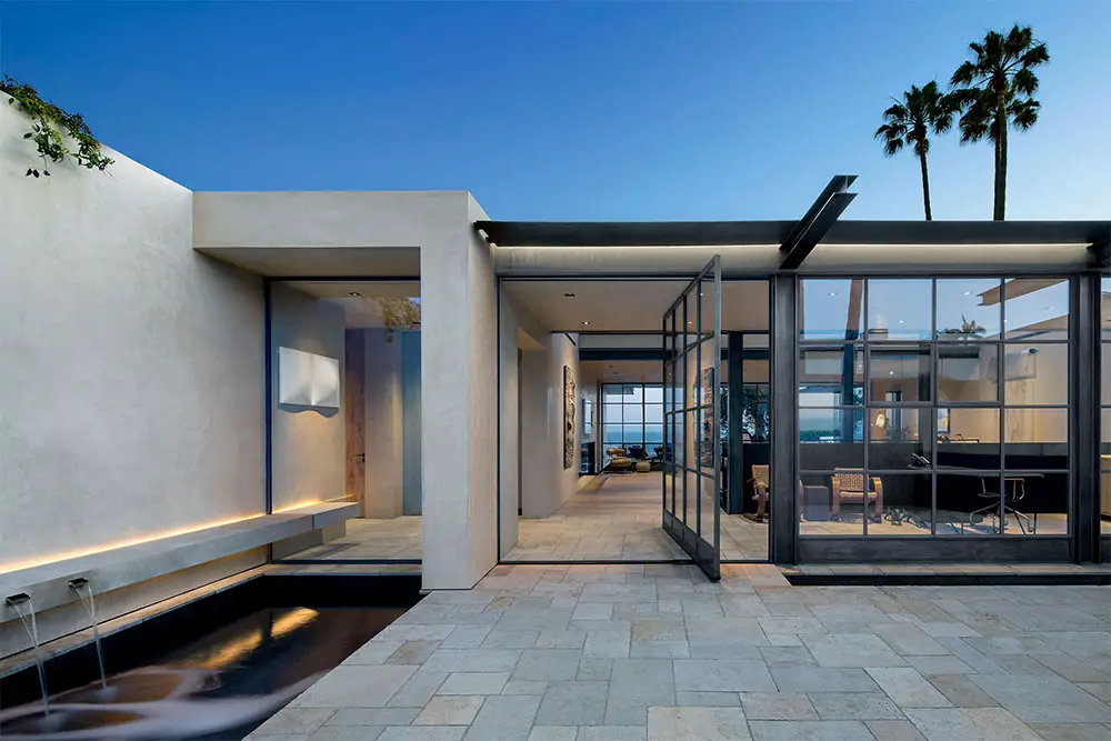 entry to laguna beach home