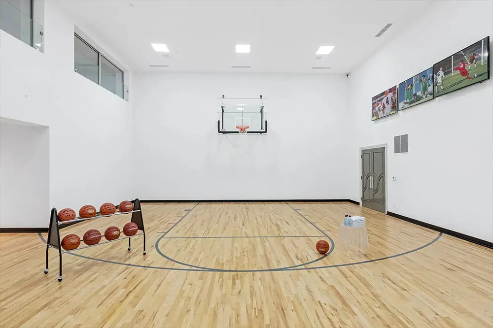 indoor half basketball court