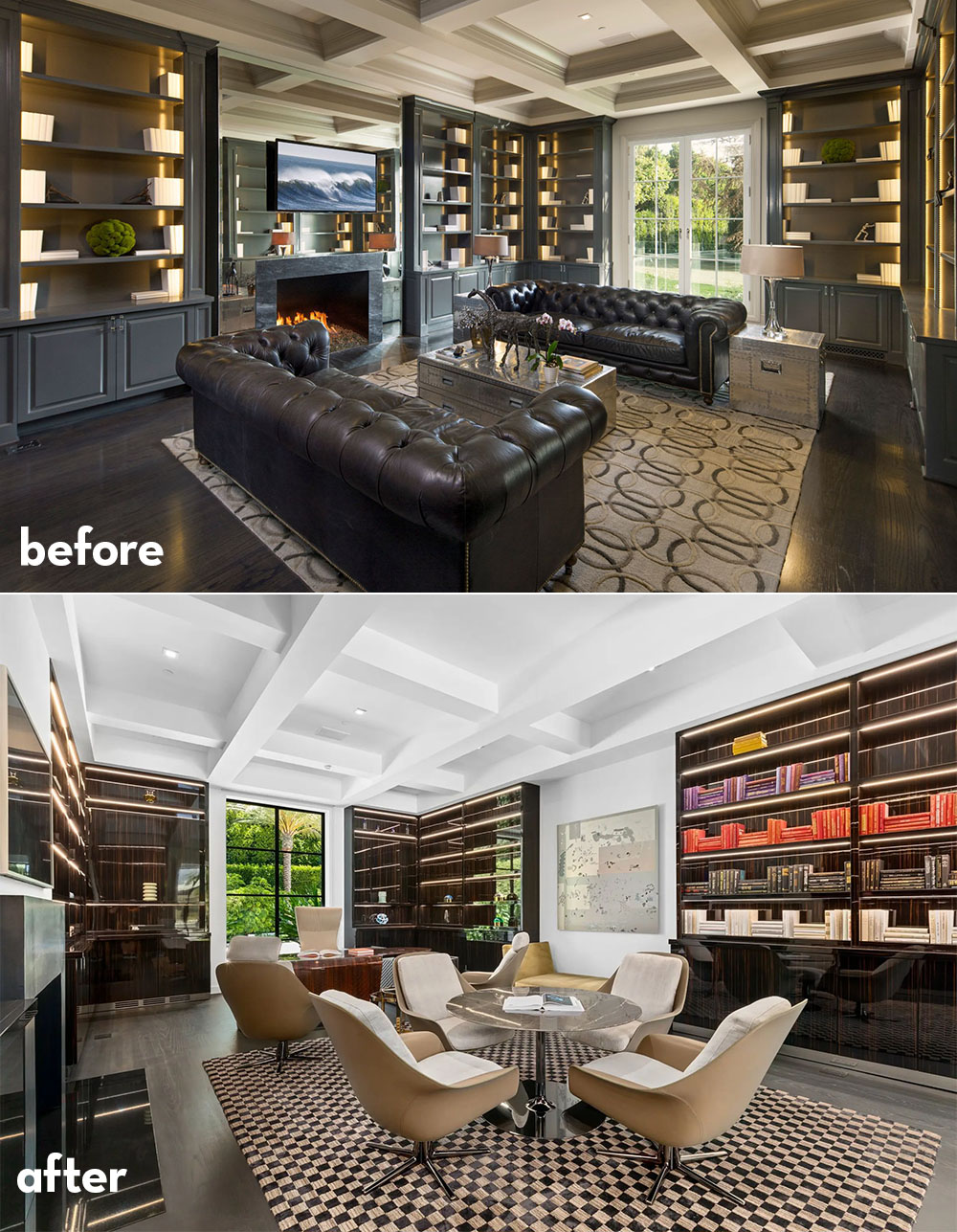 library before and after 