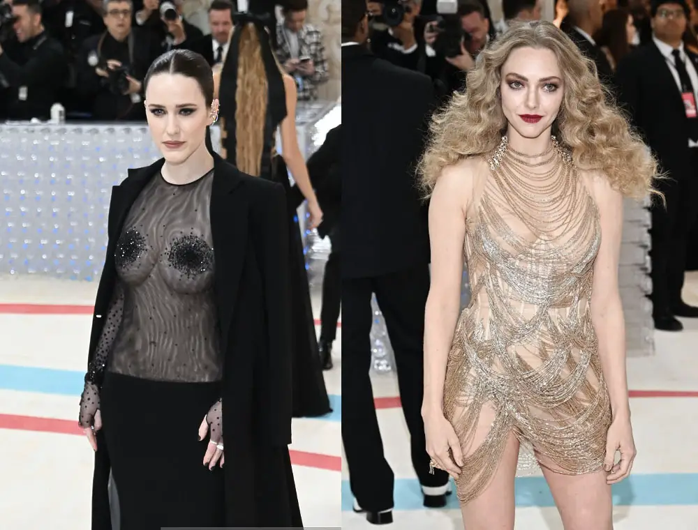 Rachel Brosnahan and Amanda Seyfried Met Gala Honors Karl Lagerfeld