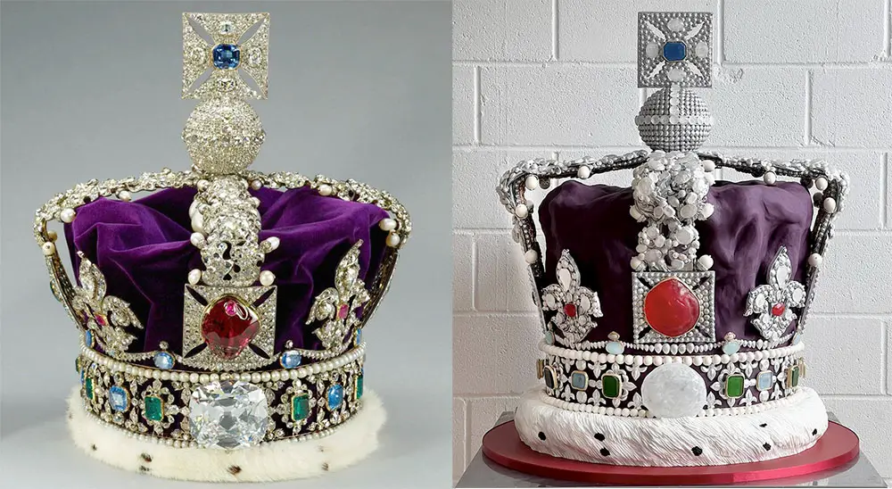 king charles crown cake