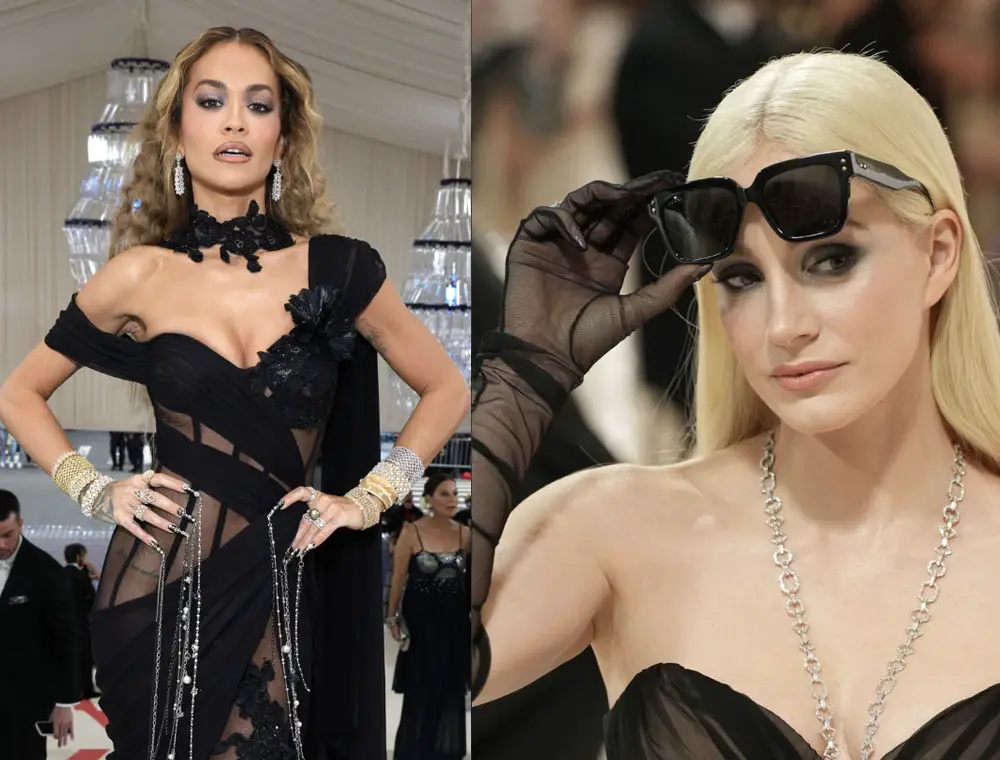 Rita Ora and Jessica Chastain Met Gala Honors Karl Lagerfeld