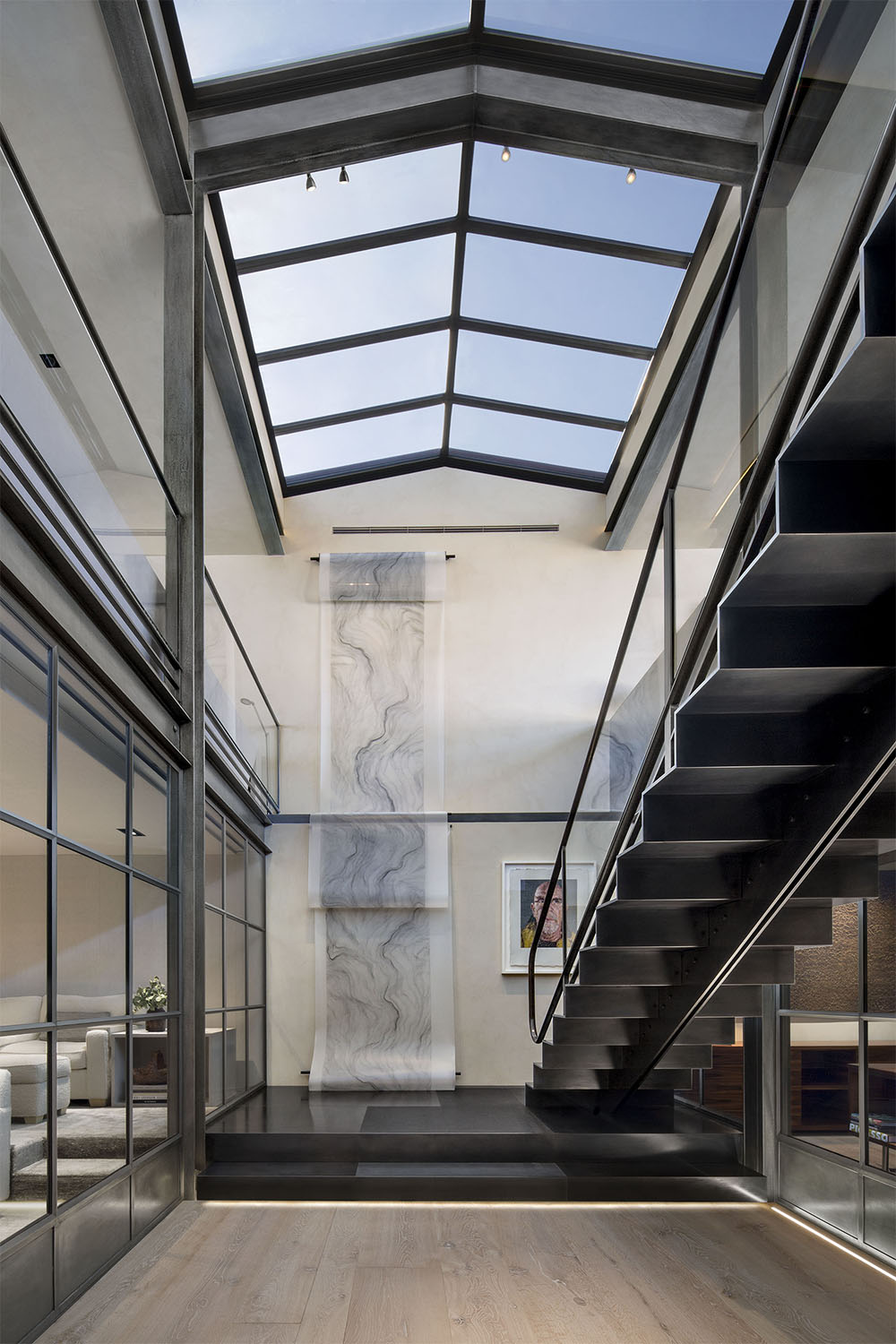 skylights and stairwell