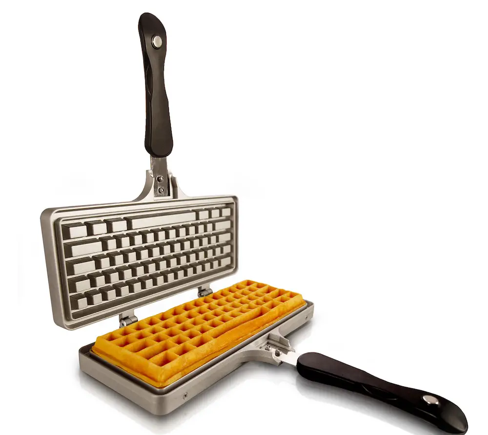 chris dimino's keyboard waffle maker