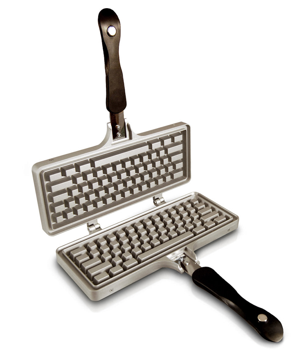 original keyboard waffle iron design
