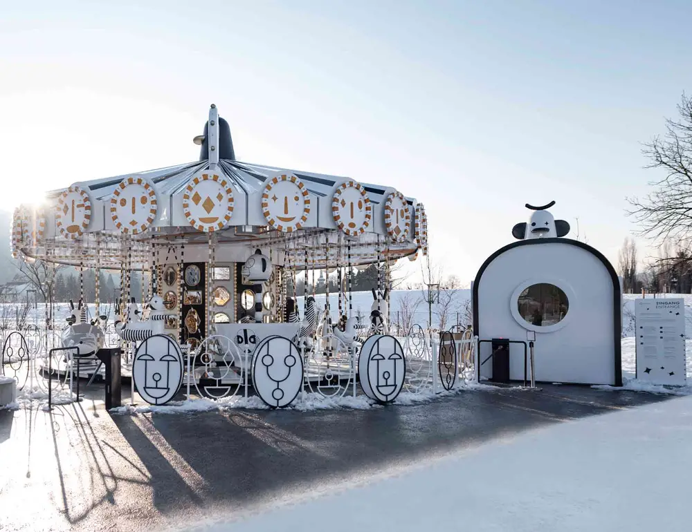 The Hayon Crystallized Carousel in Winter