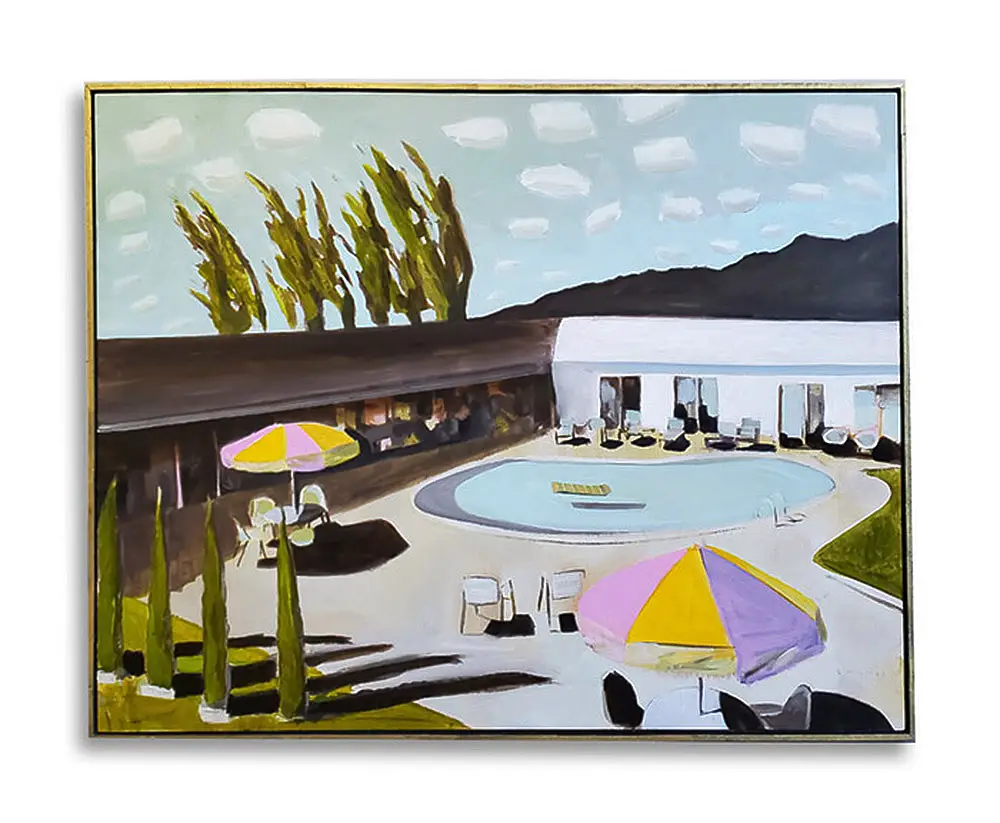 motel pool paintings