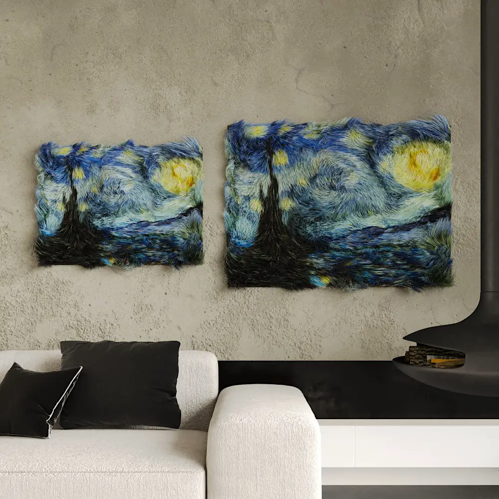 Van Gogh's Starry Night Wall art, produced by Kahone