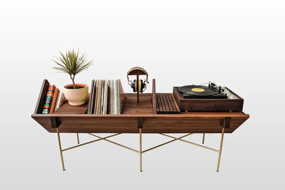 geology studio walnut credenza