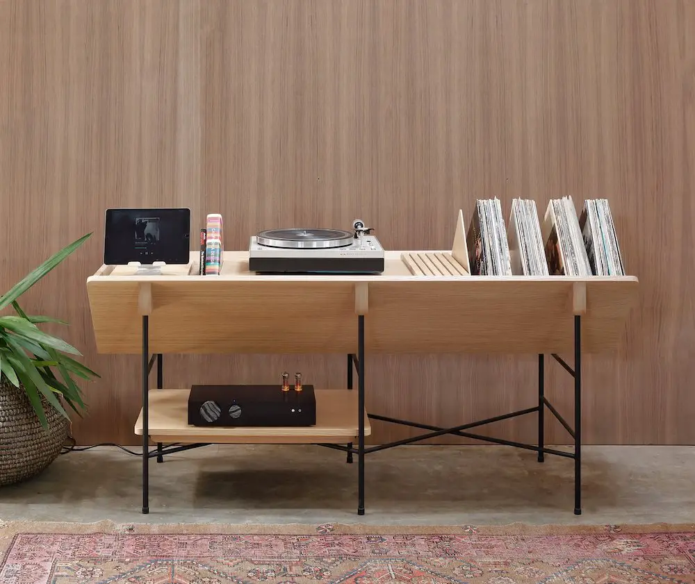 wood furniture for vinyl collectors