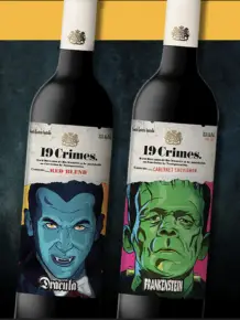 Limited Edition Glow-In-The-Dark Wine Bottles Feature Universal Monsters