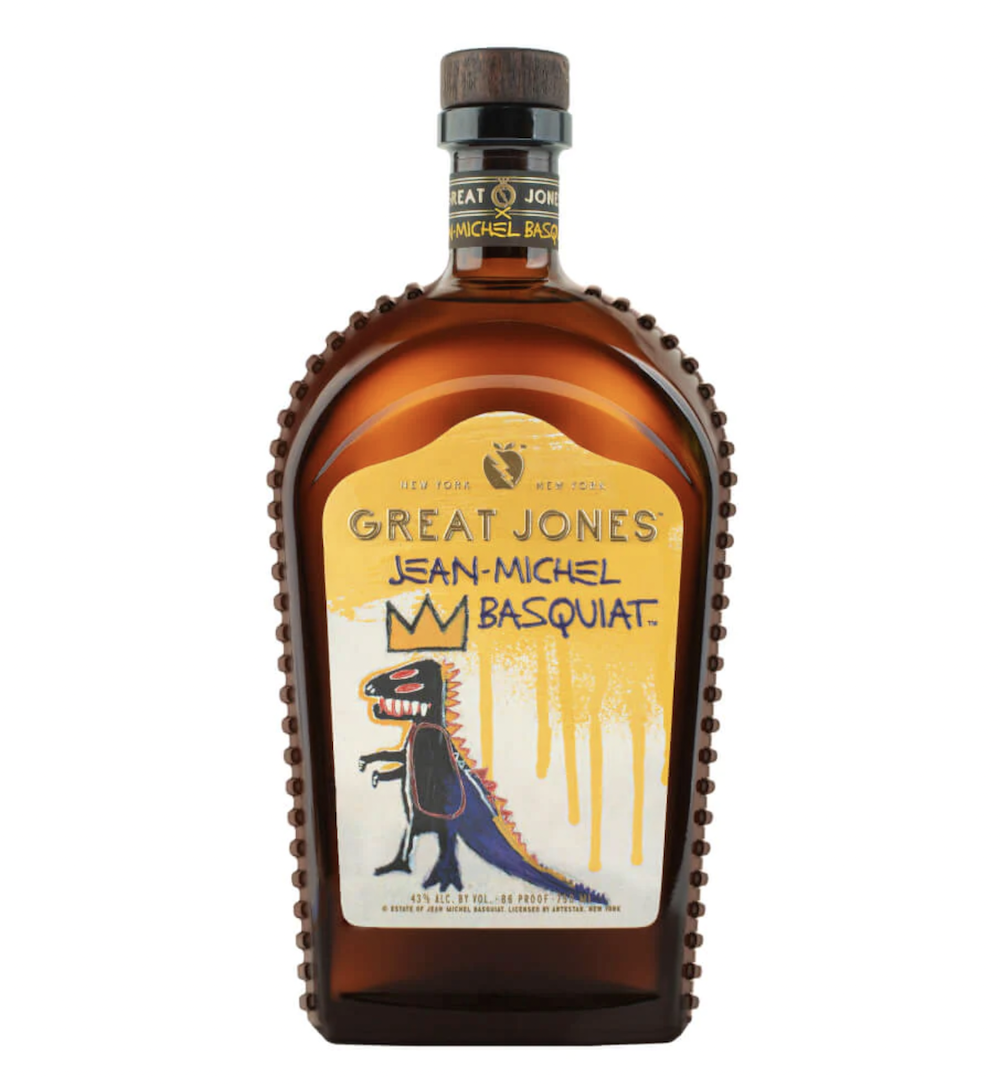 great jones basquiat whiskey dino label