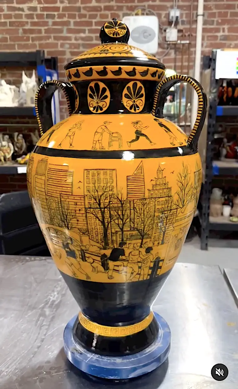 central park gilded ghetto vase roberto lugo