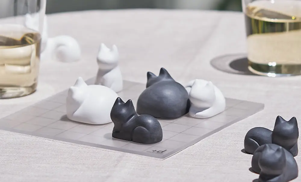 japanese board game with cats