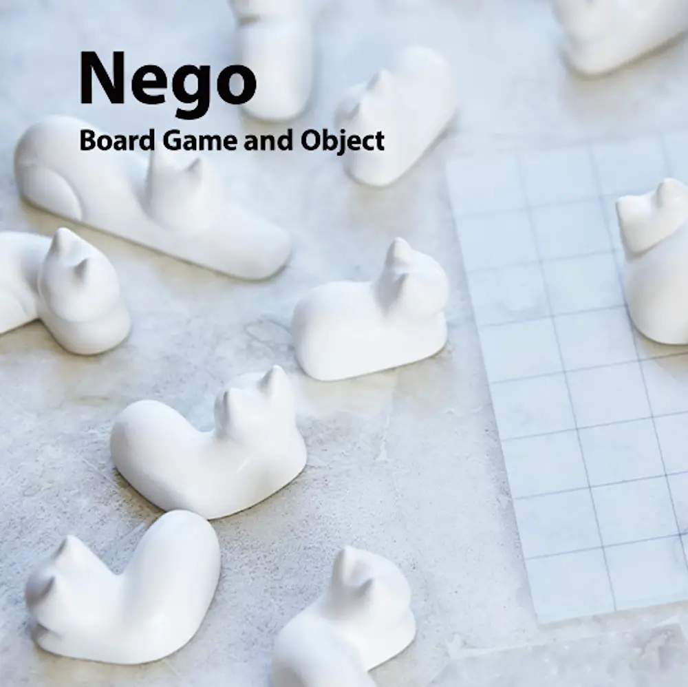 nego board game with cats and title