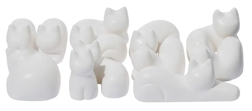 white cat gamepieces