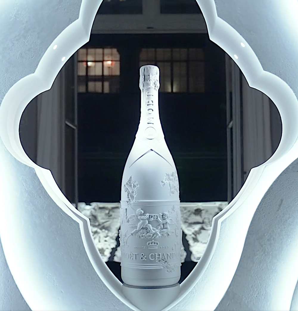 champagne bottle by daniel arsham