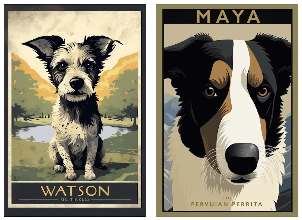 dog illustrations