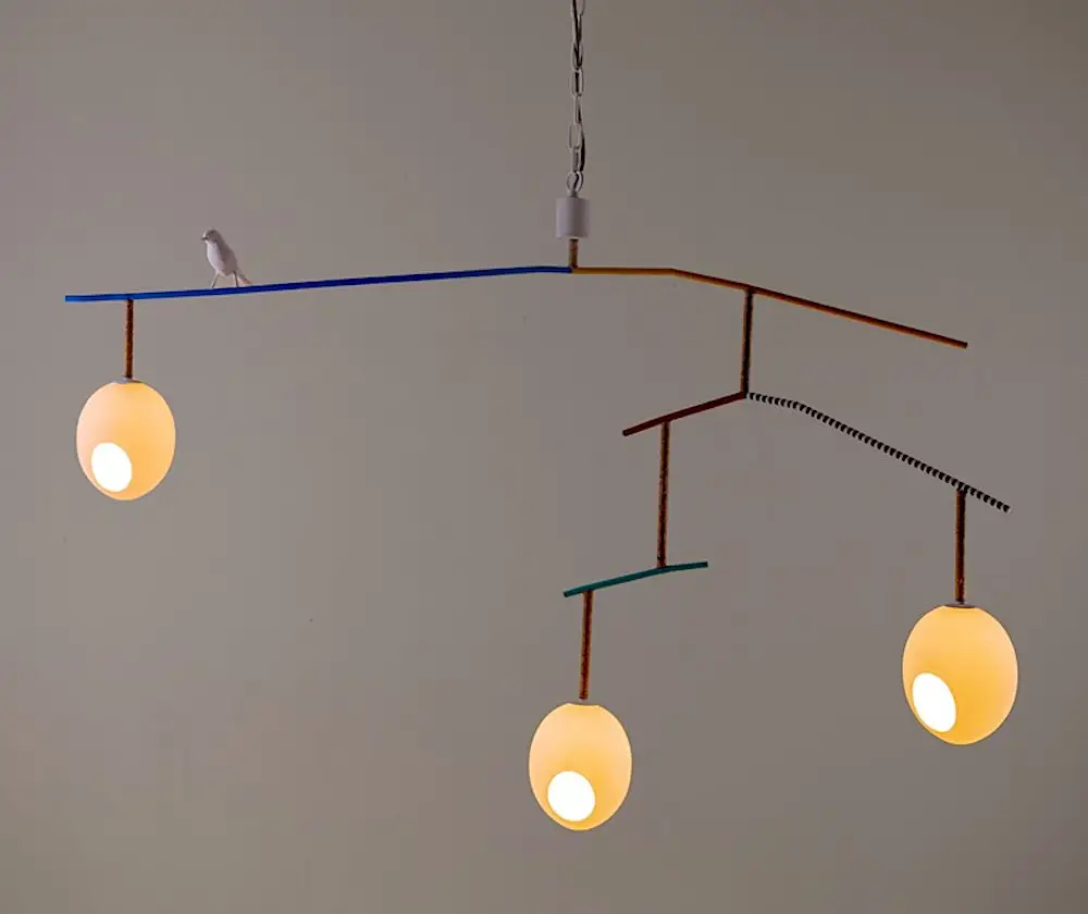 modern chandelier bird eggs