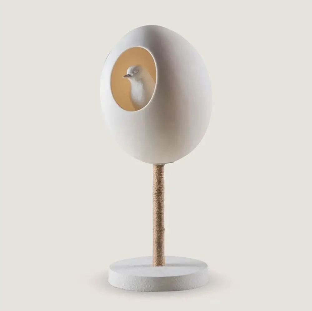 Funky Robin table lamp in white