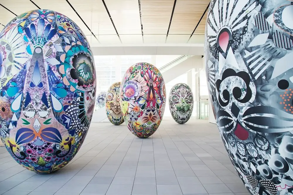 inflatable decorated eggs japan