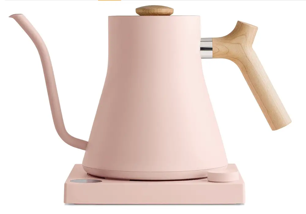 stagg kettle in warm pink