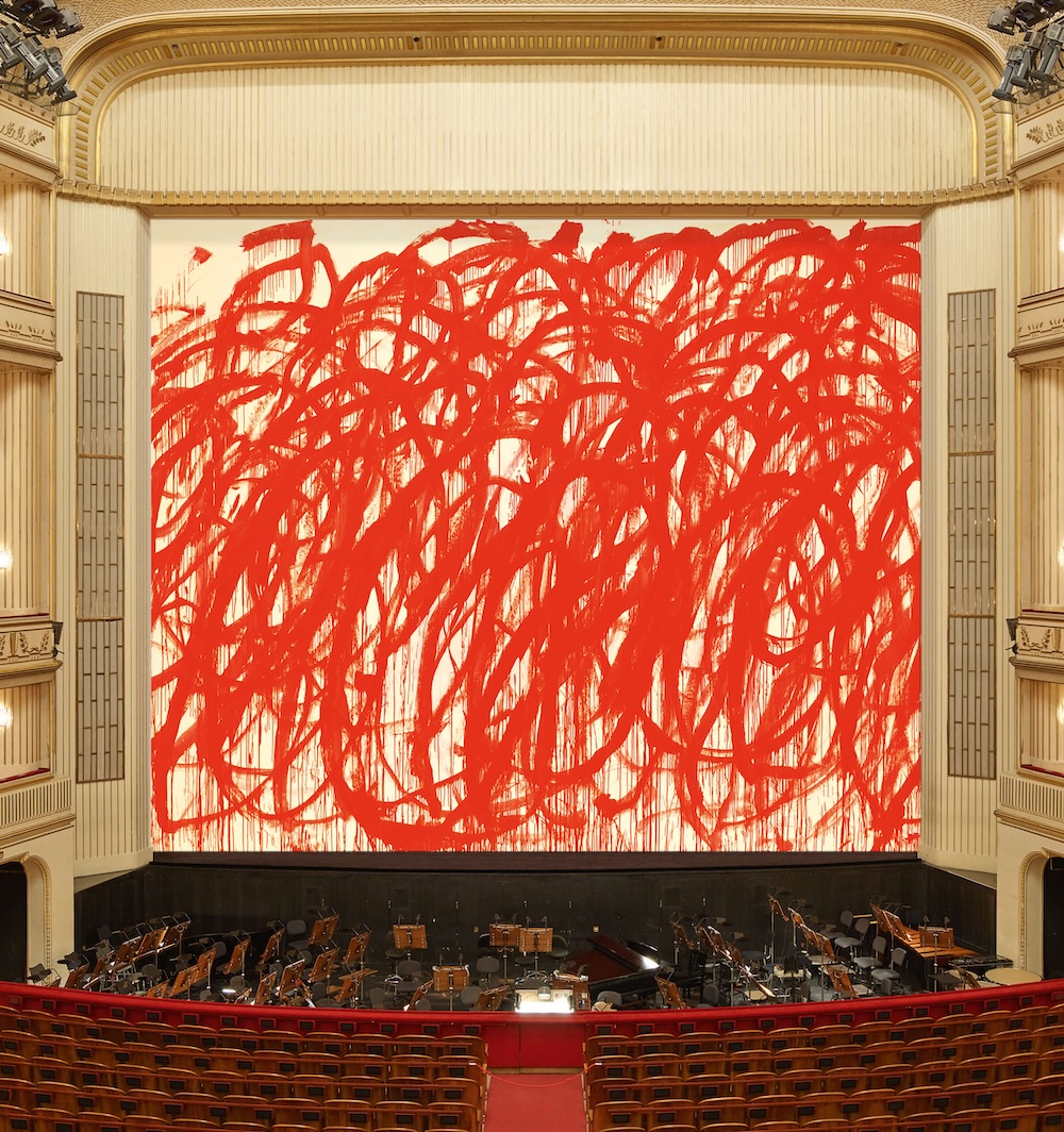 Cy Twombly curtain for Vienna state opera
