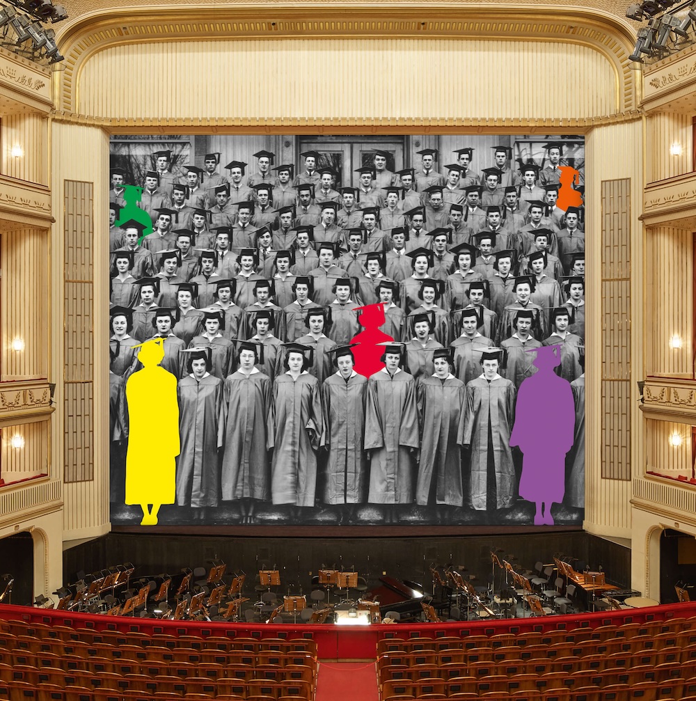 John Baldessari, Graduation, 2017, Safety Curtain