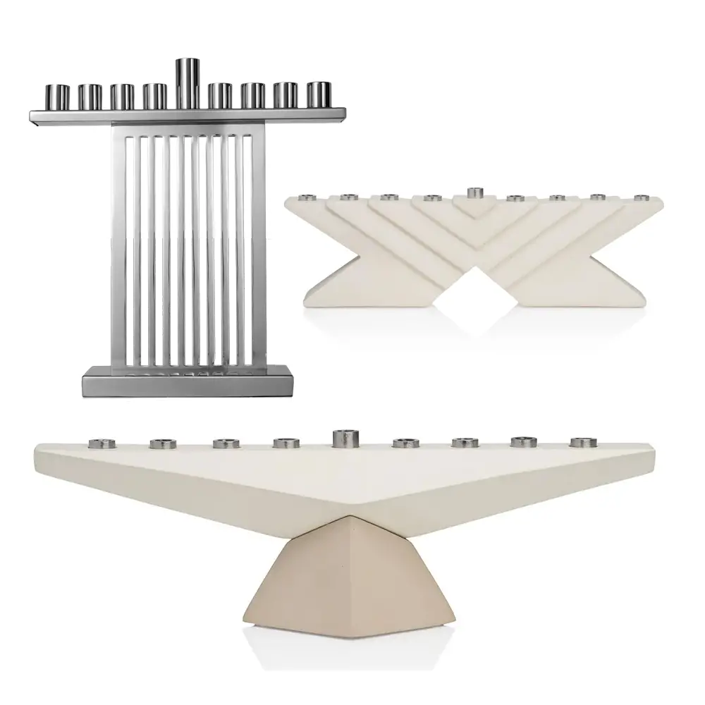 modern menorahs