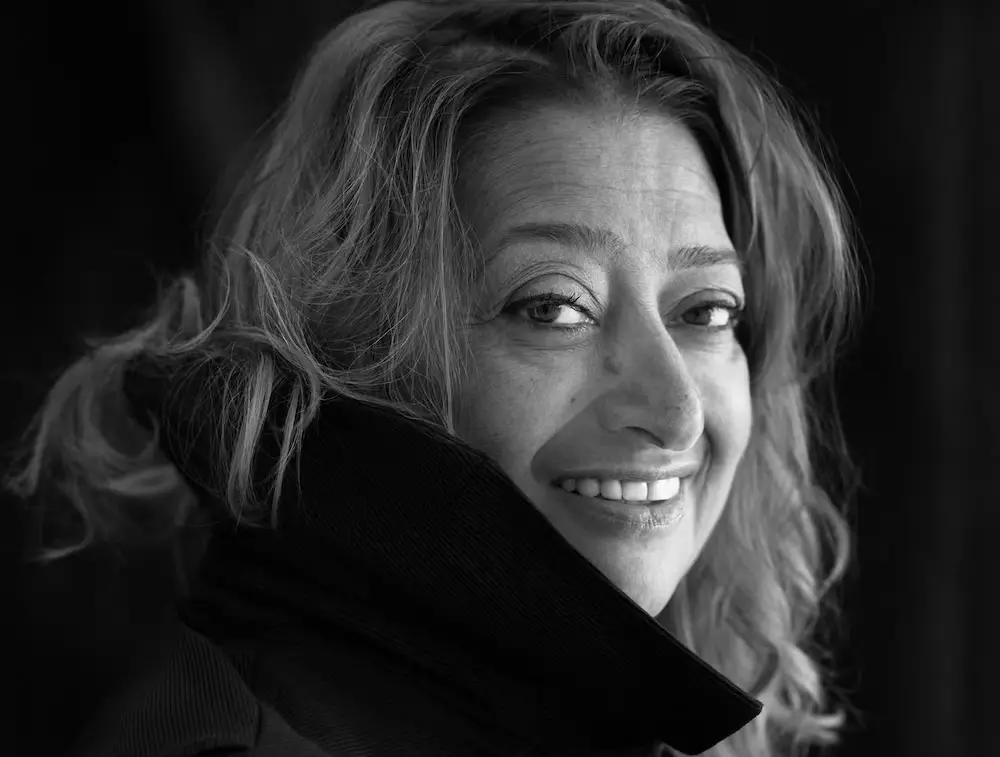 photo of Zaha Hadid by Brigitte Lacombe