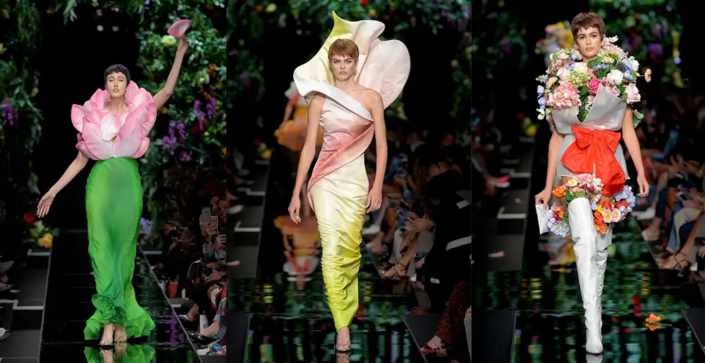 Moschino Flower gowns