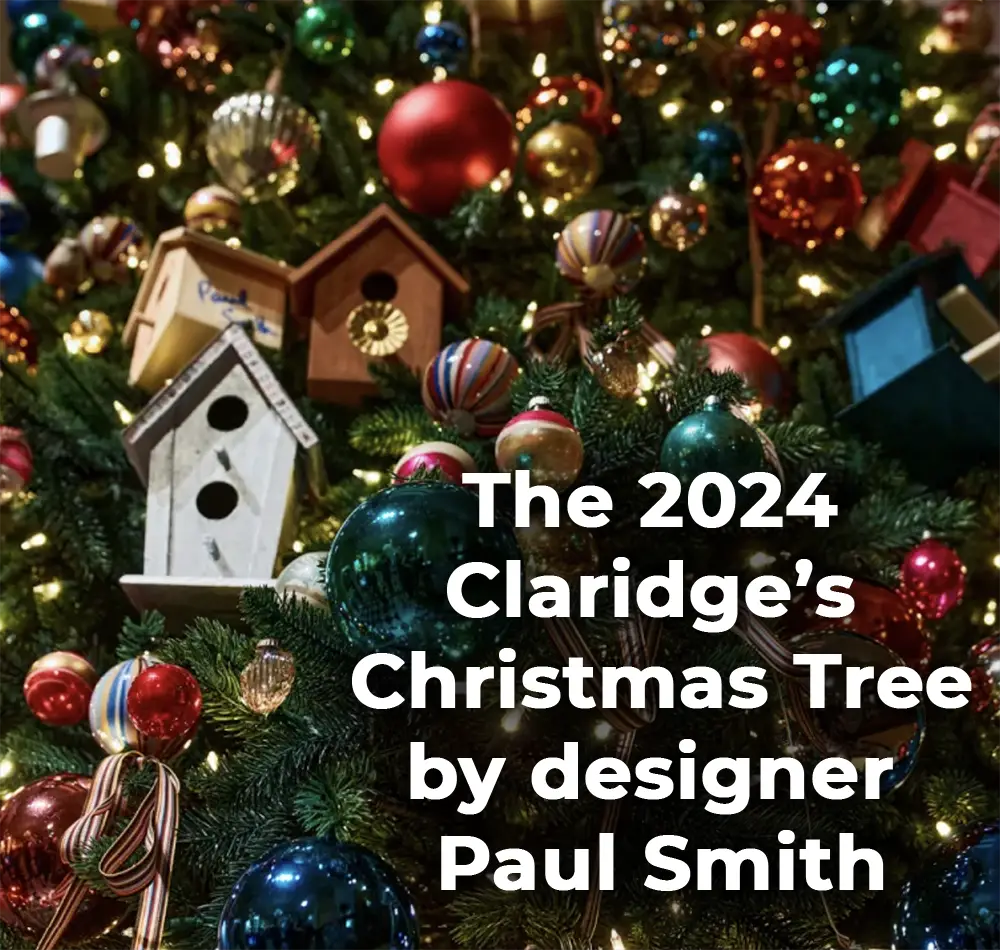 2024 claridges christmas tree hero