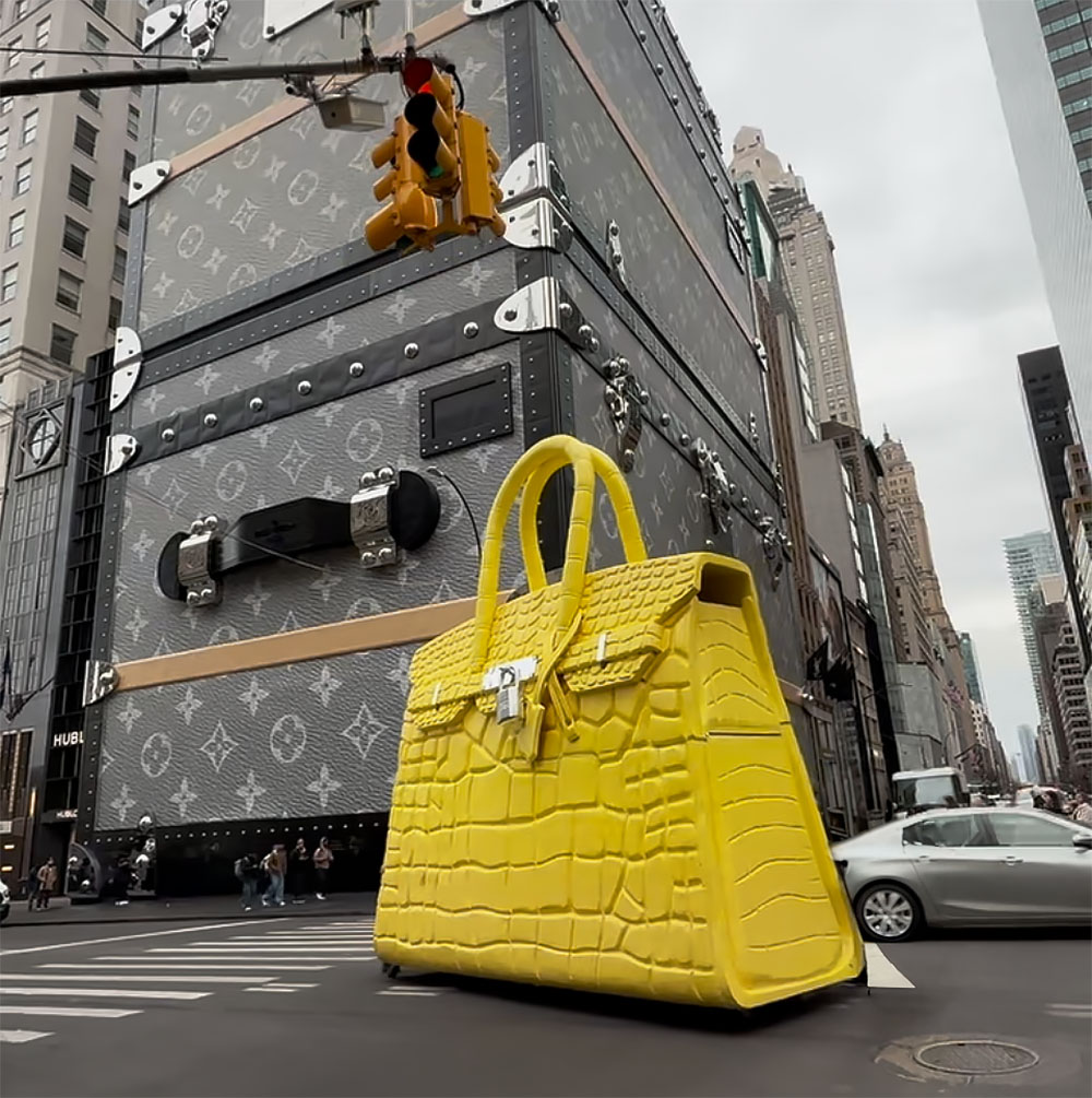 big birk birkin bag sculpture